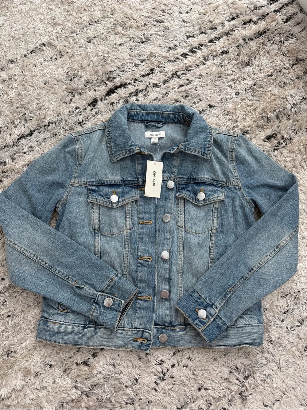 On 5th Light Blue Denim Jacket - Classic Trucker Style